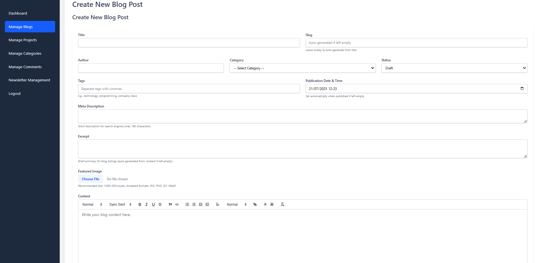 Content workflow management